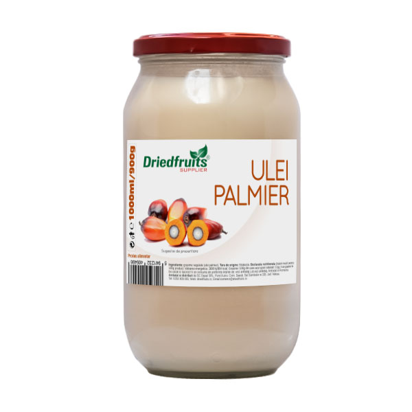 Ulei palmier pentru gatit (borcan) Driedfruits – 1000 ml/900 g Dried Fruits Produse Naturale pentru Patiserii, Cofetarii & Brutarii